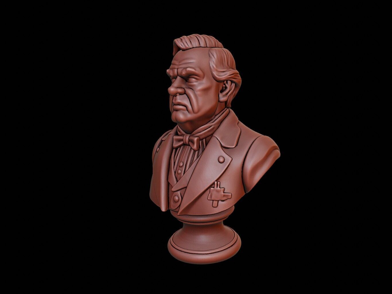 Grover Cleveland Bust 3D print model_2
