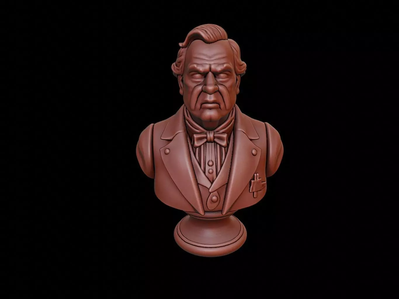 Grover Cleveland Bust 3D print model_0