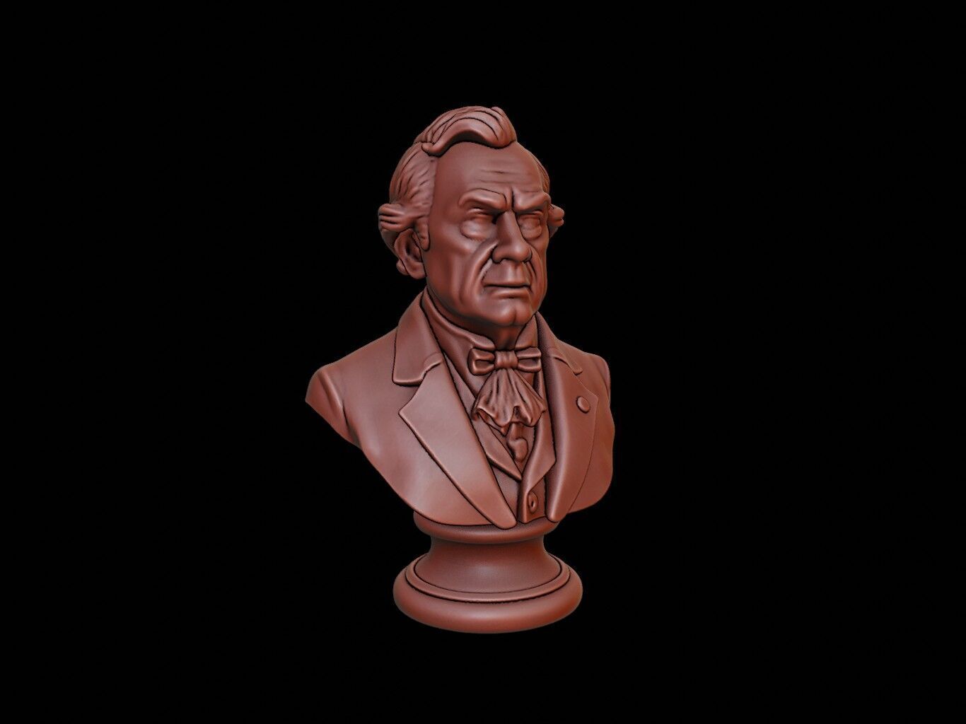 Grover Cleveland Bust 3D print model_1