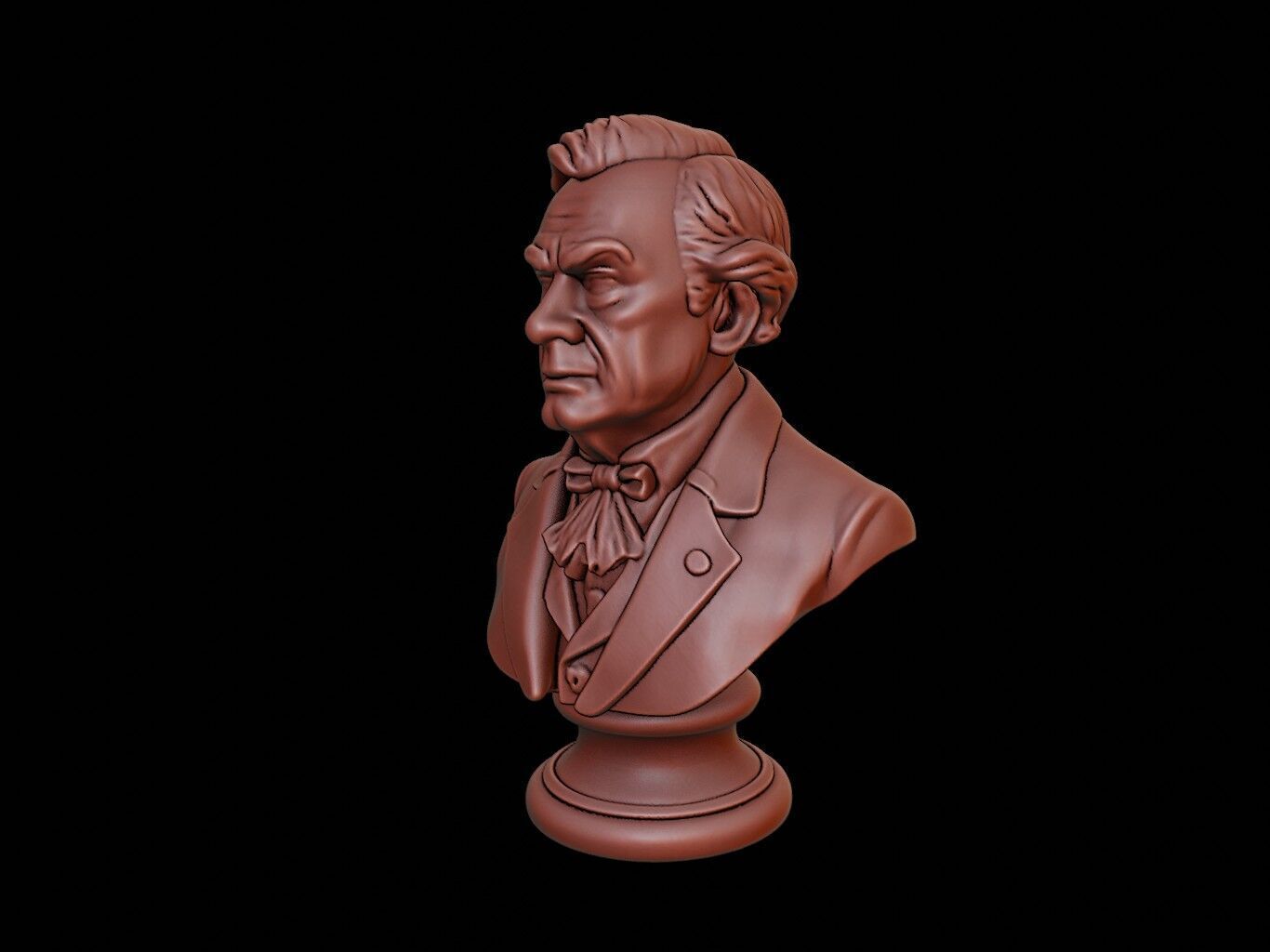Grover Cleveland Bust 3D print model_2