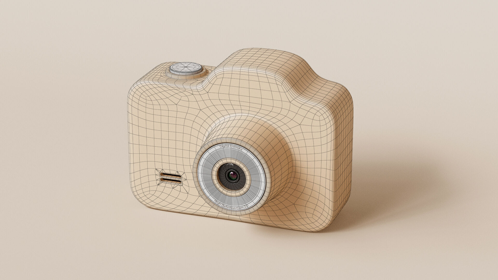 Mini Digital Camera 3D model_8