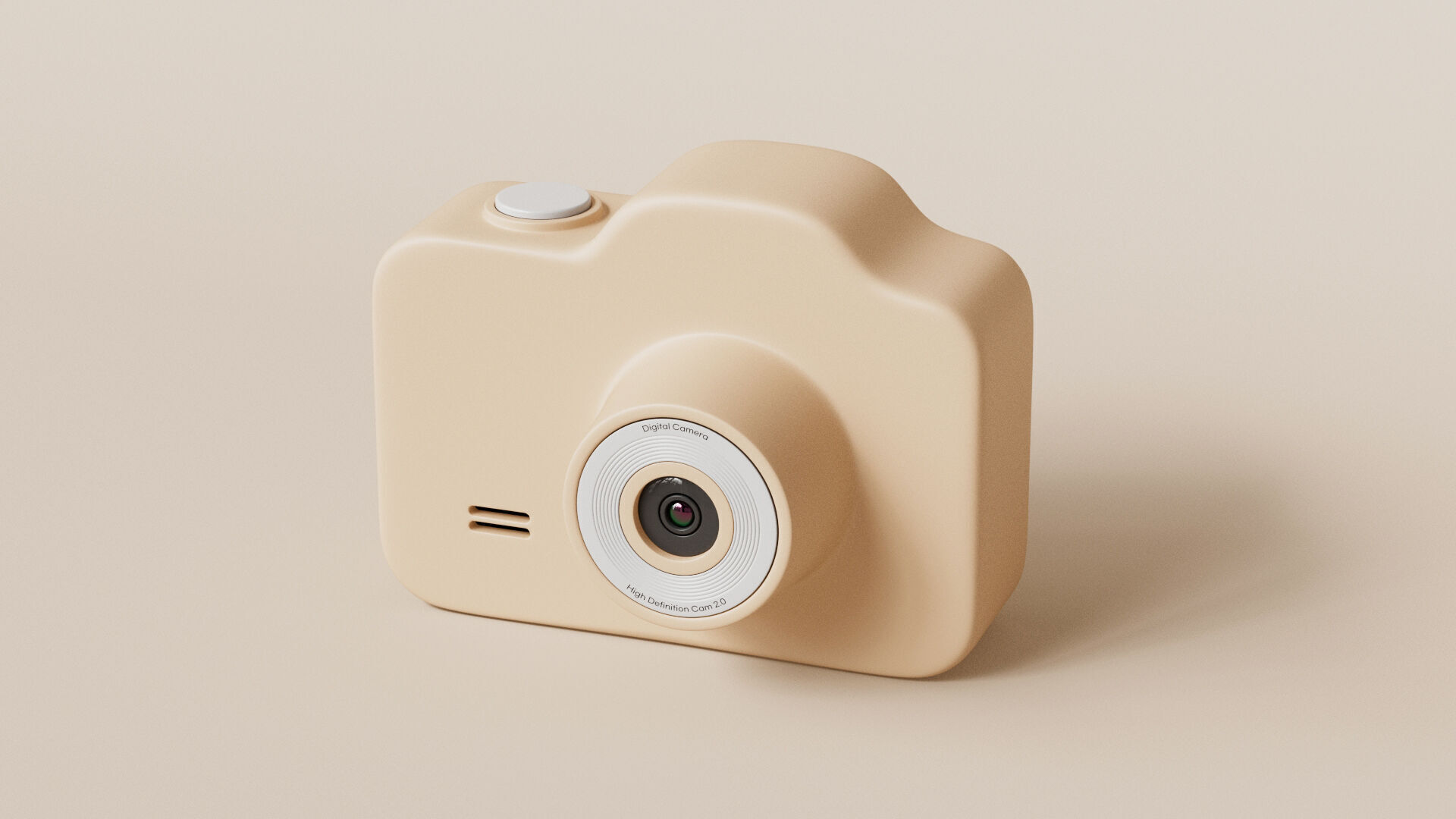 Mini Digital Camera 3D model_3