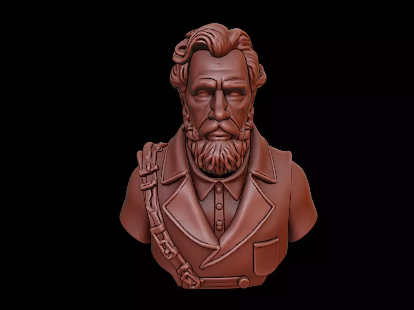 Henry Hudson Bust 3D print model_0