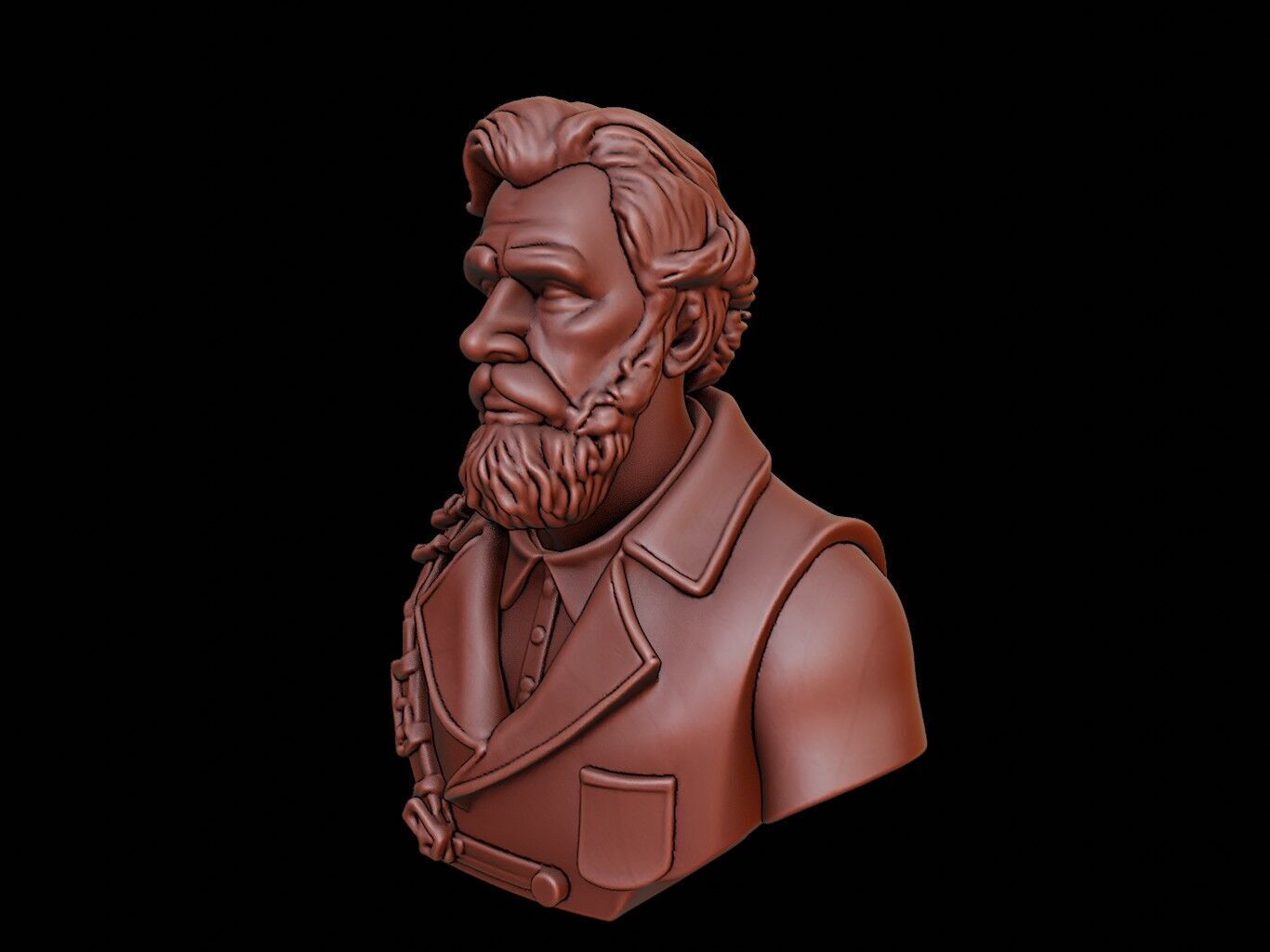 Henry Hudson Bust 3D print model_2