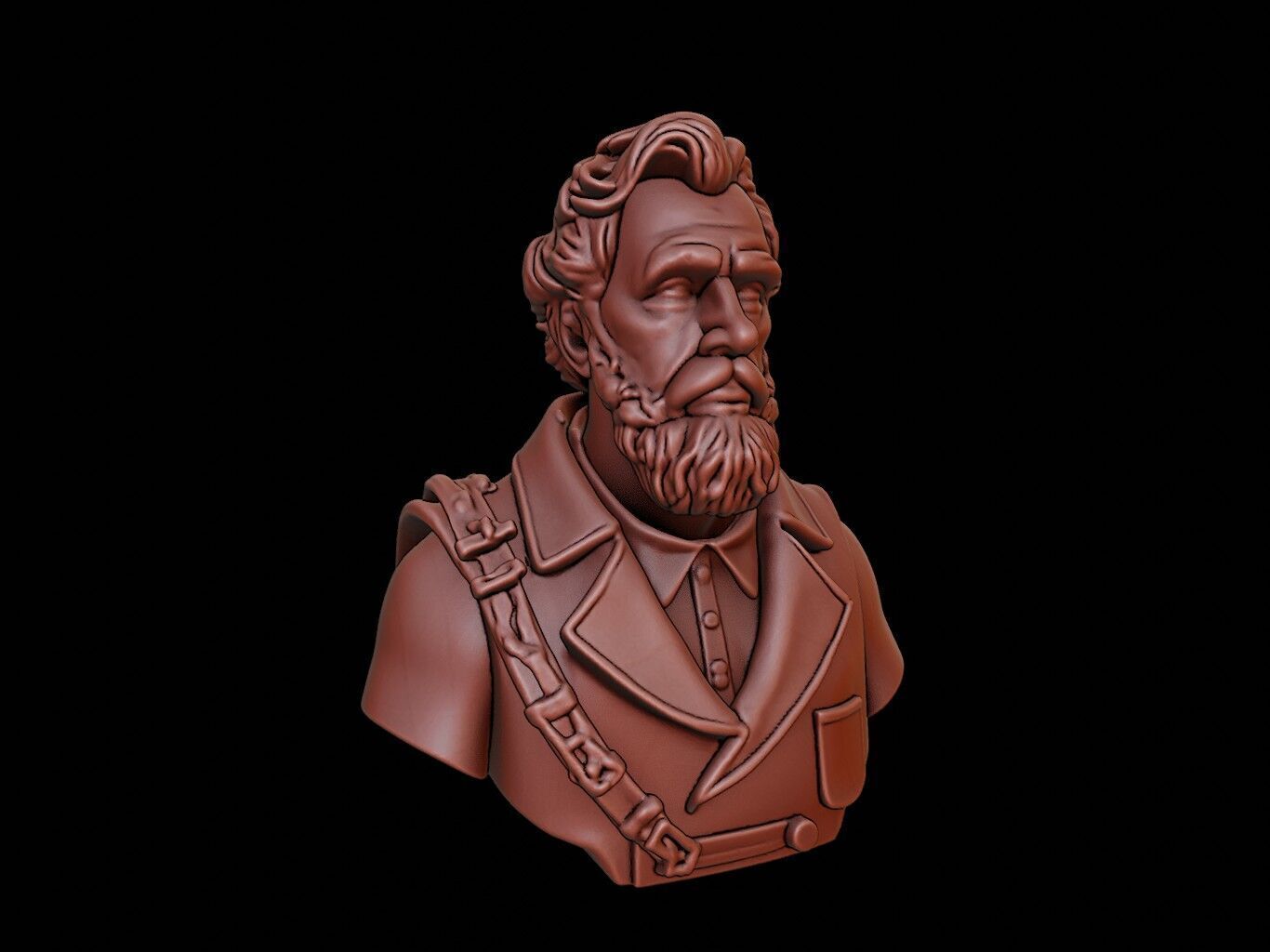 Henry Hudson Bust 3D print model_1