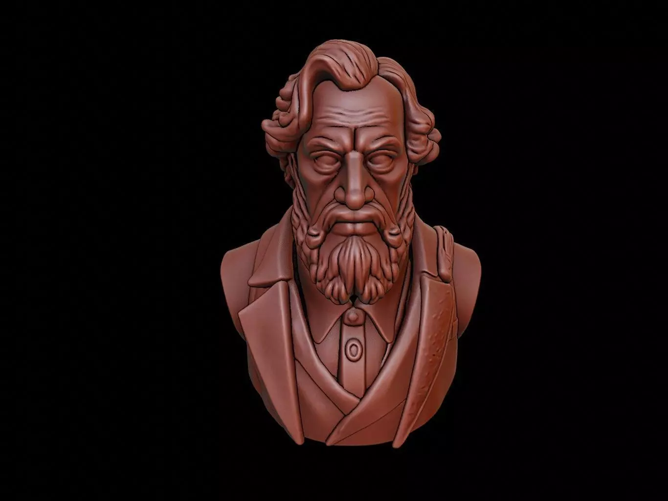 Henry Hudson Bust 3D print model_0