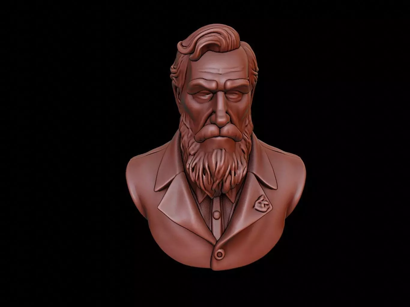 Henry Hudson Bust 3D print model_0