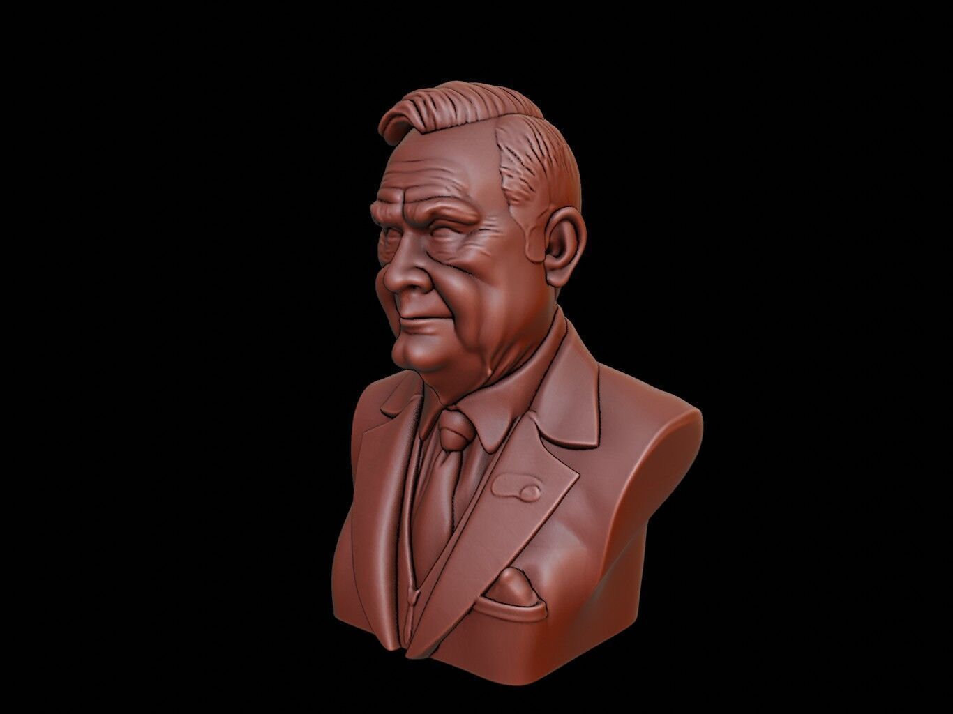 Herbert Hoover Bust 3D print model_2