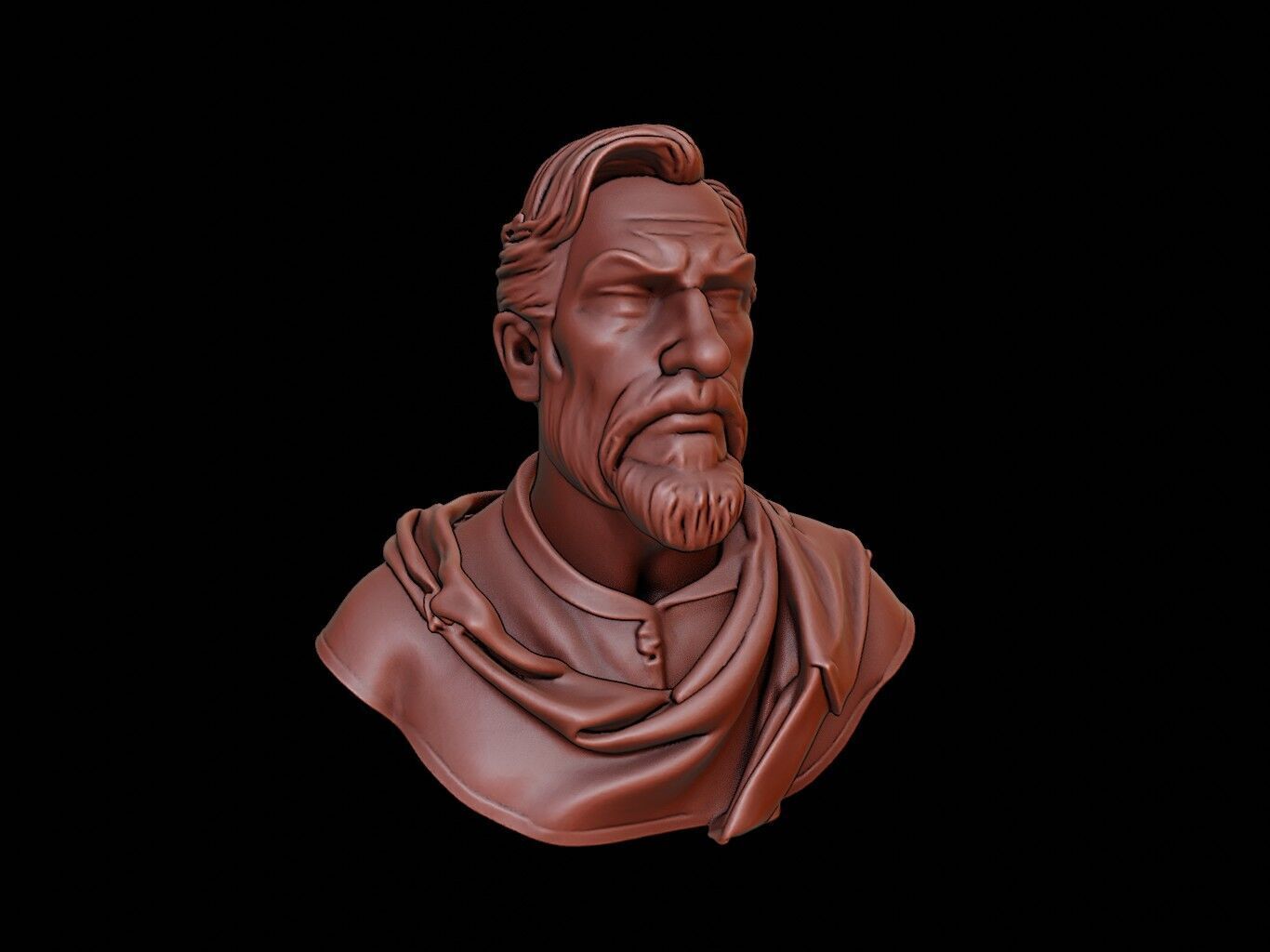 Hernan Cortes Bust 3D print model_1