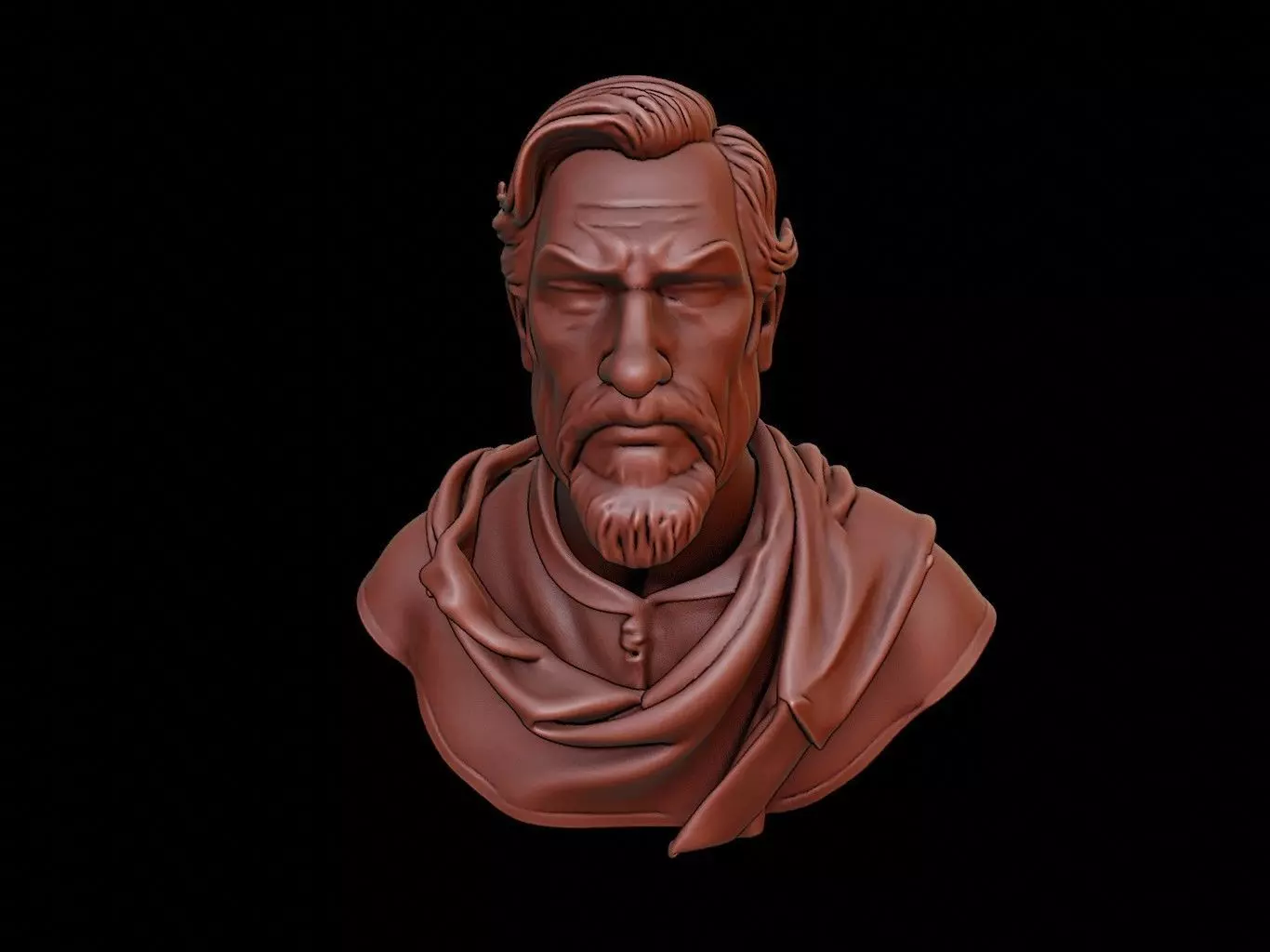 Hernan Cortes Bust 3D print model_0