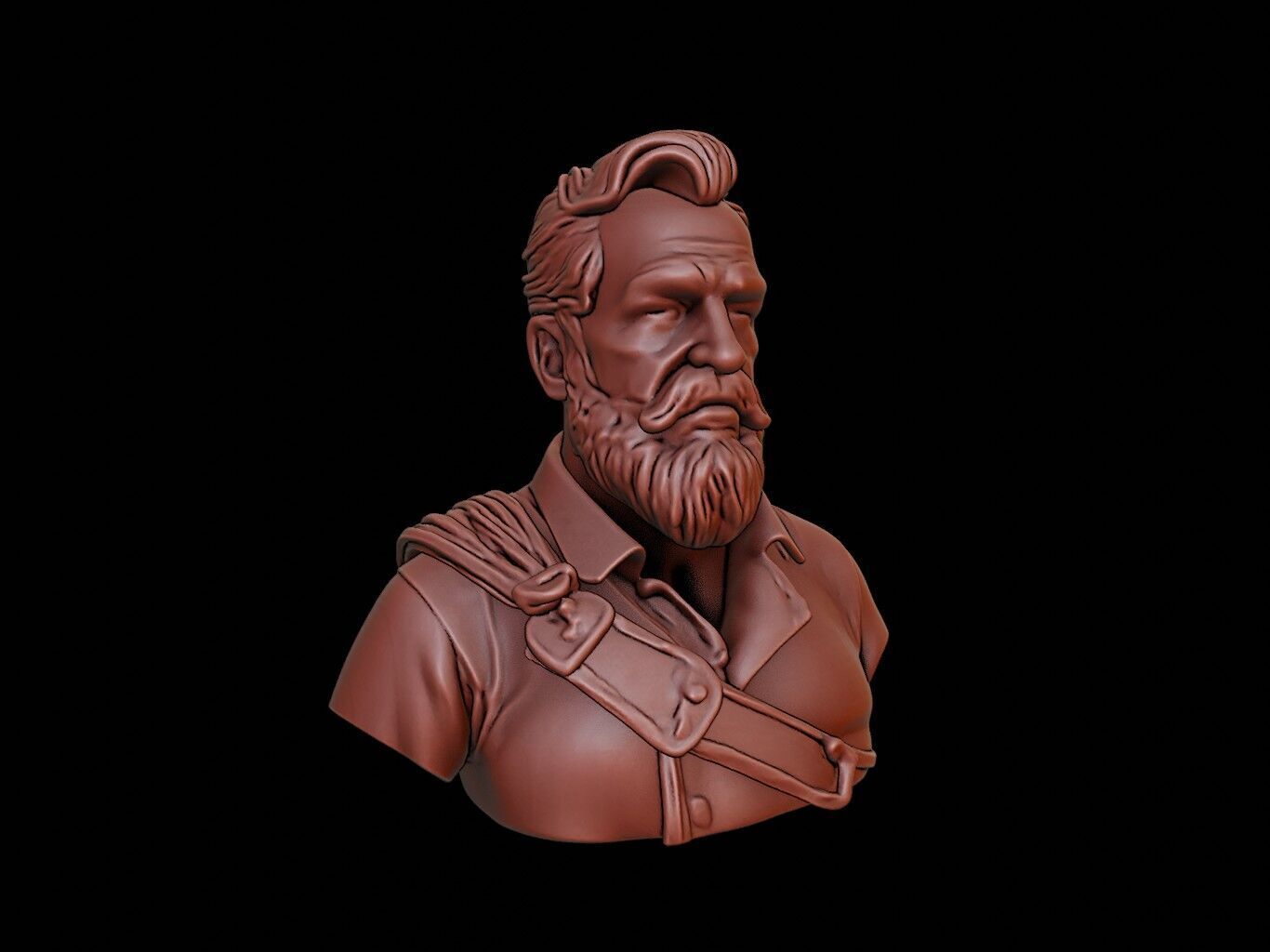 Hernan Cortes Bust 3D print model_1