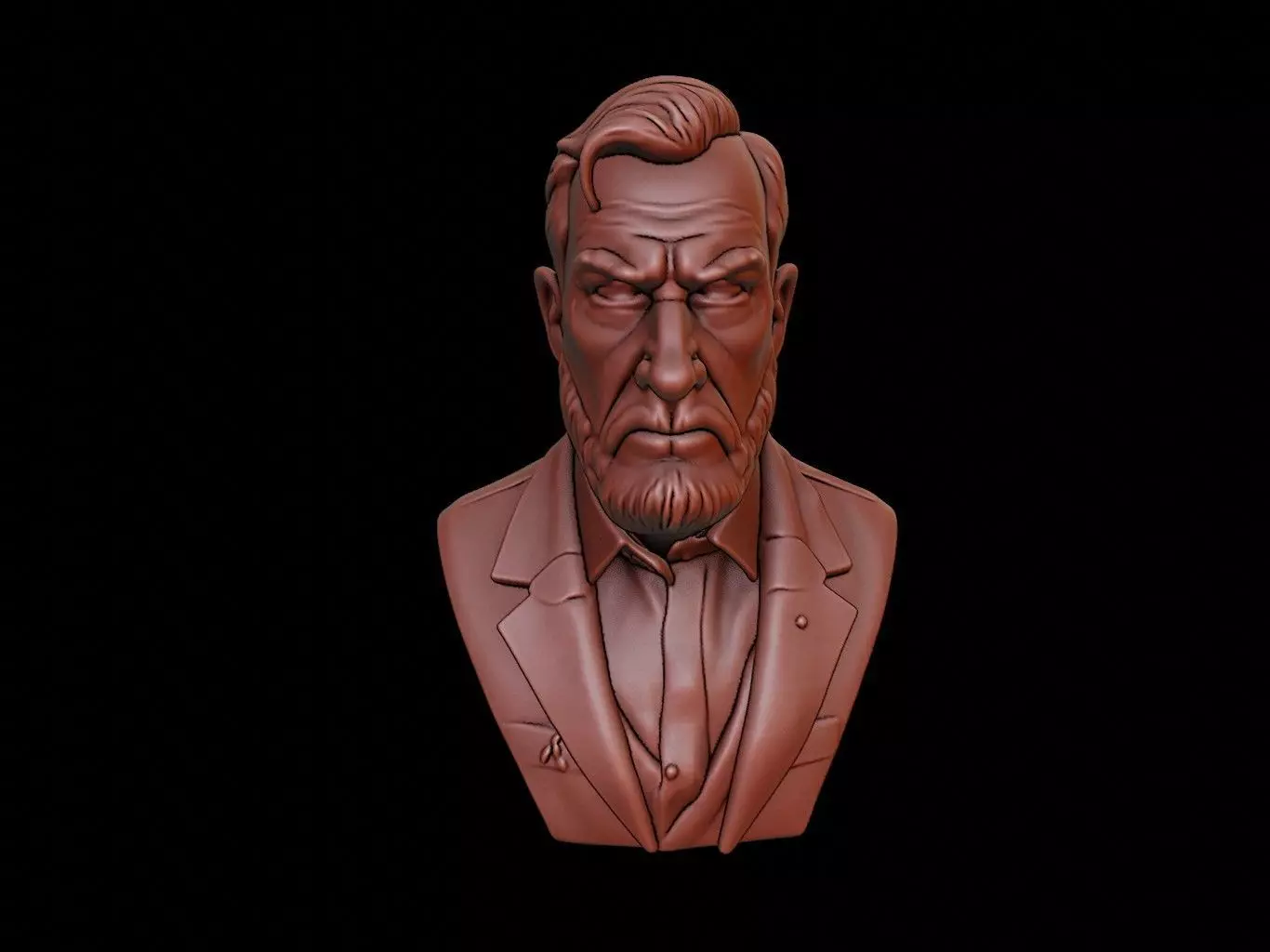 Hugh Clapperton Bust 3D print model