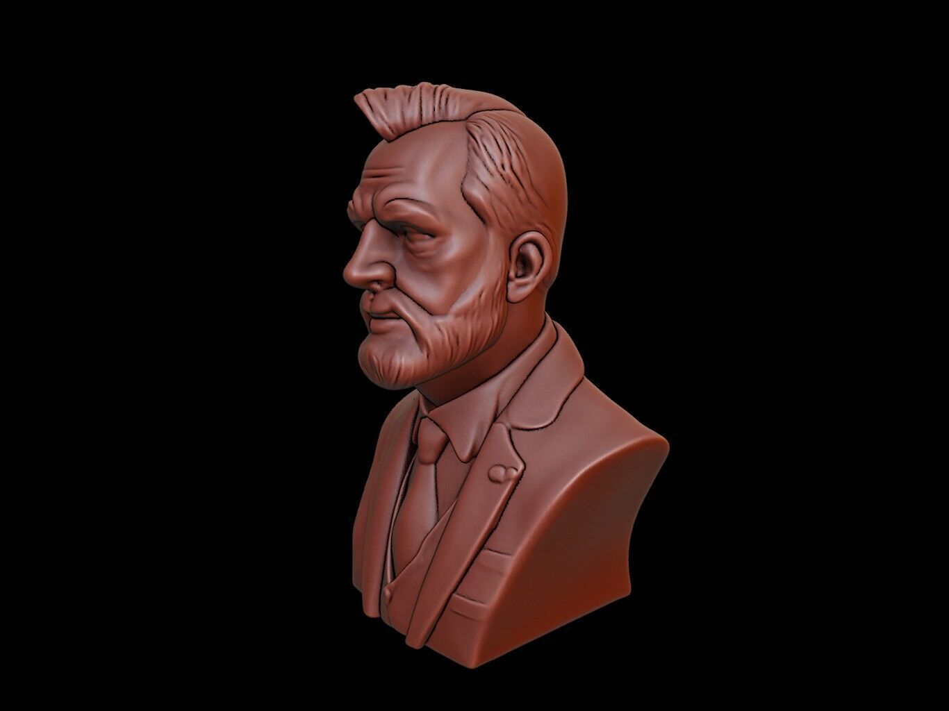 Hugh Clapperton Bust 3D print model_2