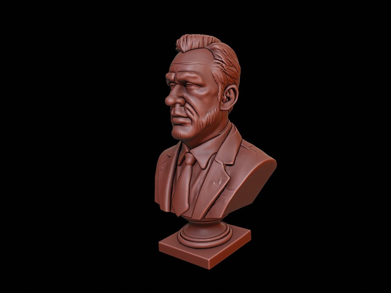 Hugh Clapperton Bust 3D print model_2