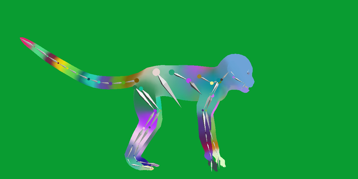 Capuchin Monkey Low-poly 3D model_26
