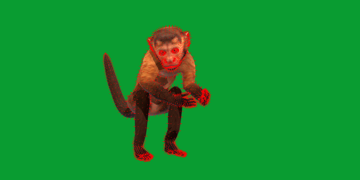 Capuchin Monkey Low-poly 3D model_18