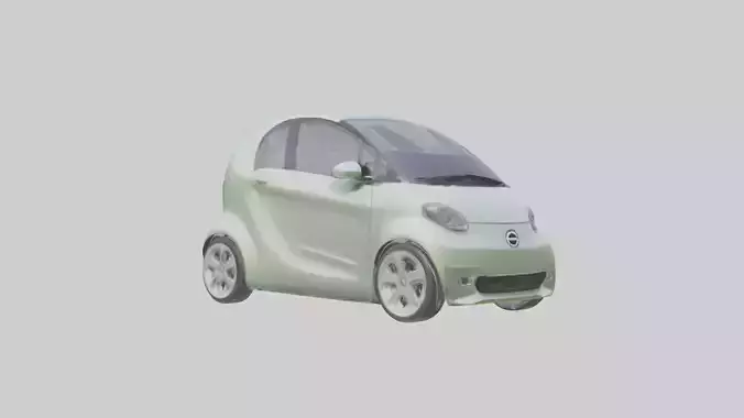 Ecofriendly City Car model Low-poly 3D model