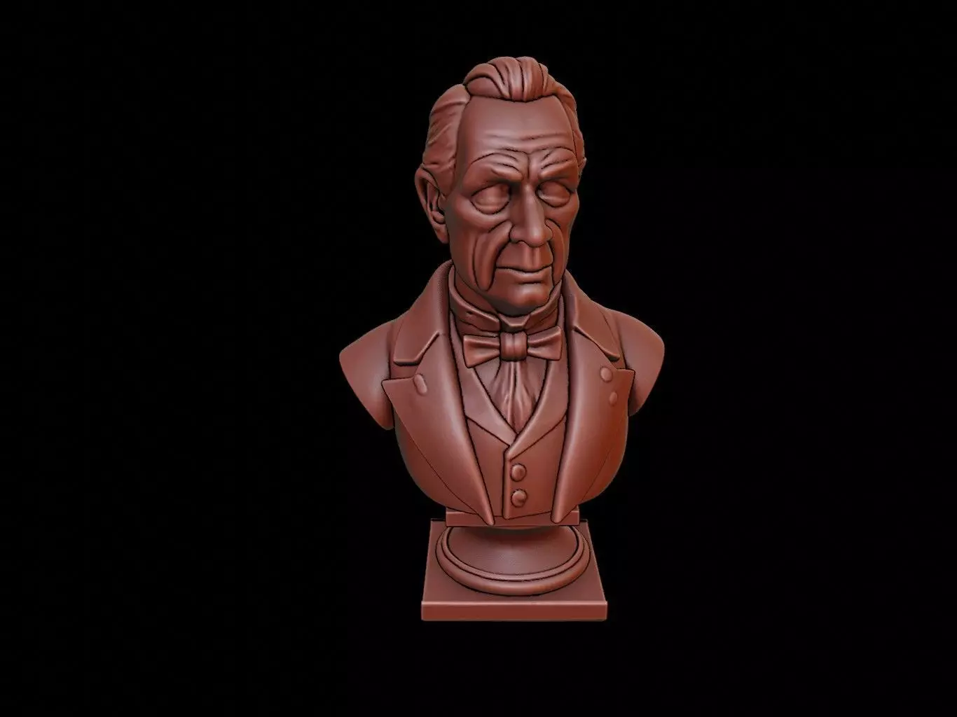 James Buchanan Bust 3D print model