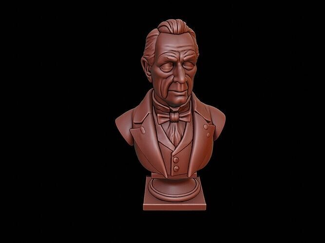 James Buchanan Bust 3D print model