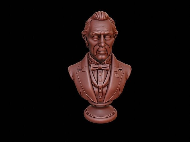 James Buchanan Bust 3D print model