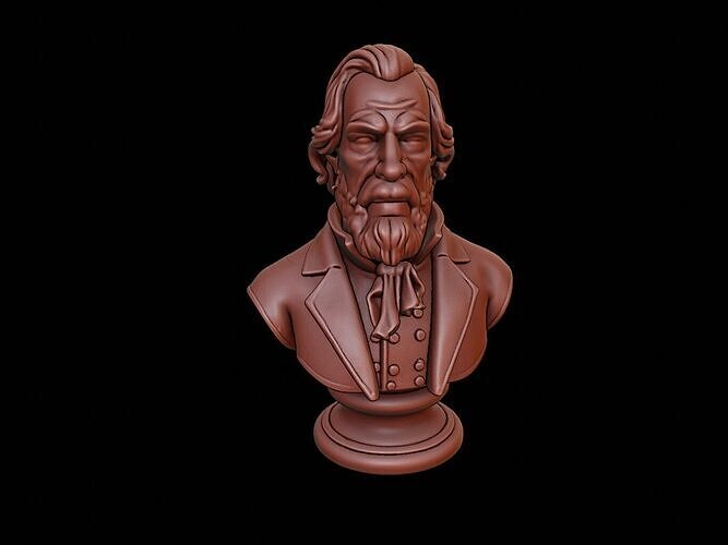 James Cook Bust 3D print model