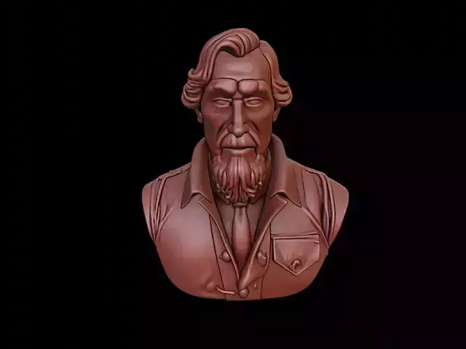 James Cook Bust 3D print model