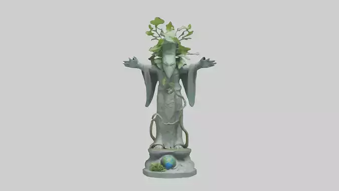 Ecological Guardian Statue model