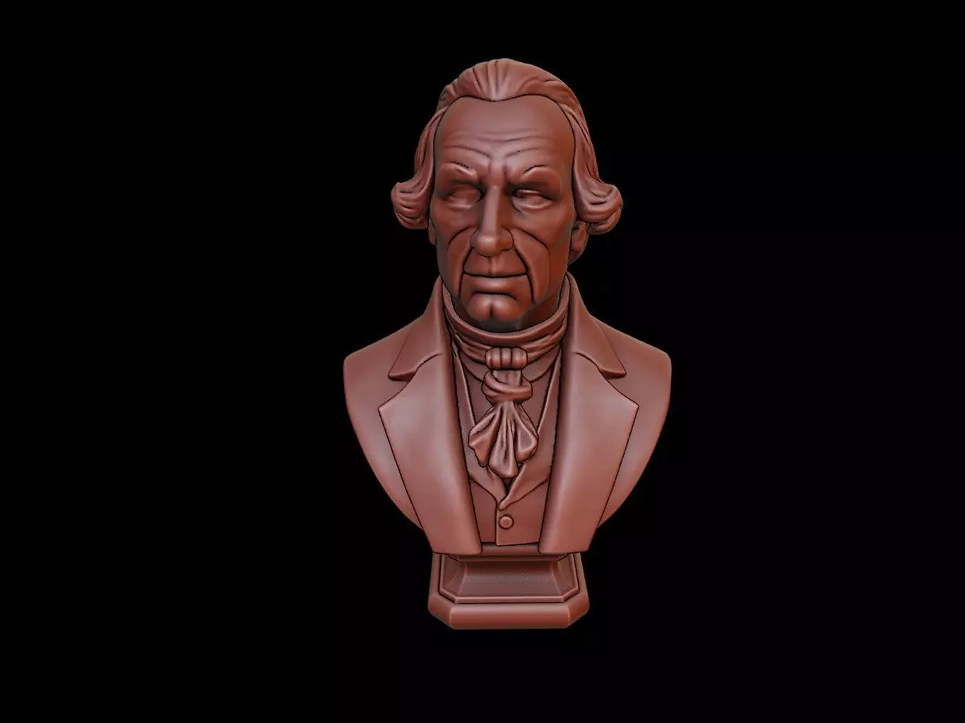 James Madison Bust 3D print model_0