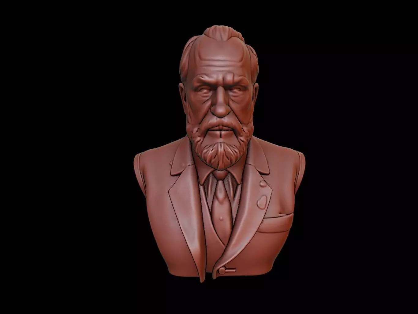 Jean-Baptiste Charcot Bust 3D print model_0