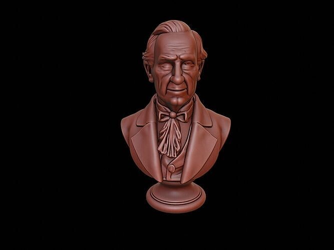 John Quincy Adams Bust 3D print model
