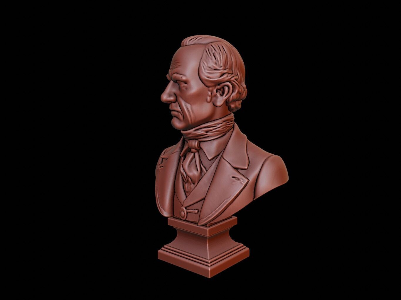 John Quincy Adams Bust 3D print model_2