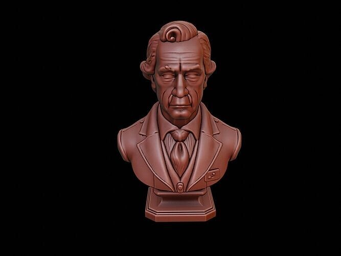 John Tyler Bust 3D print model