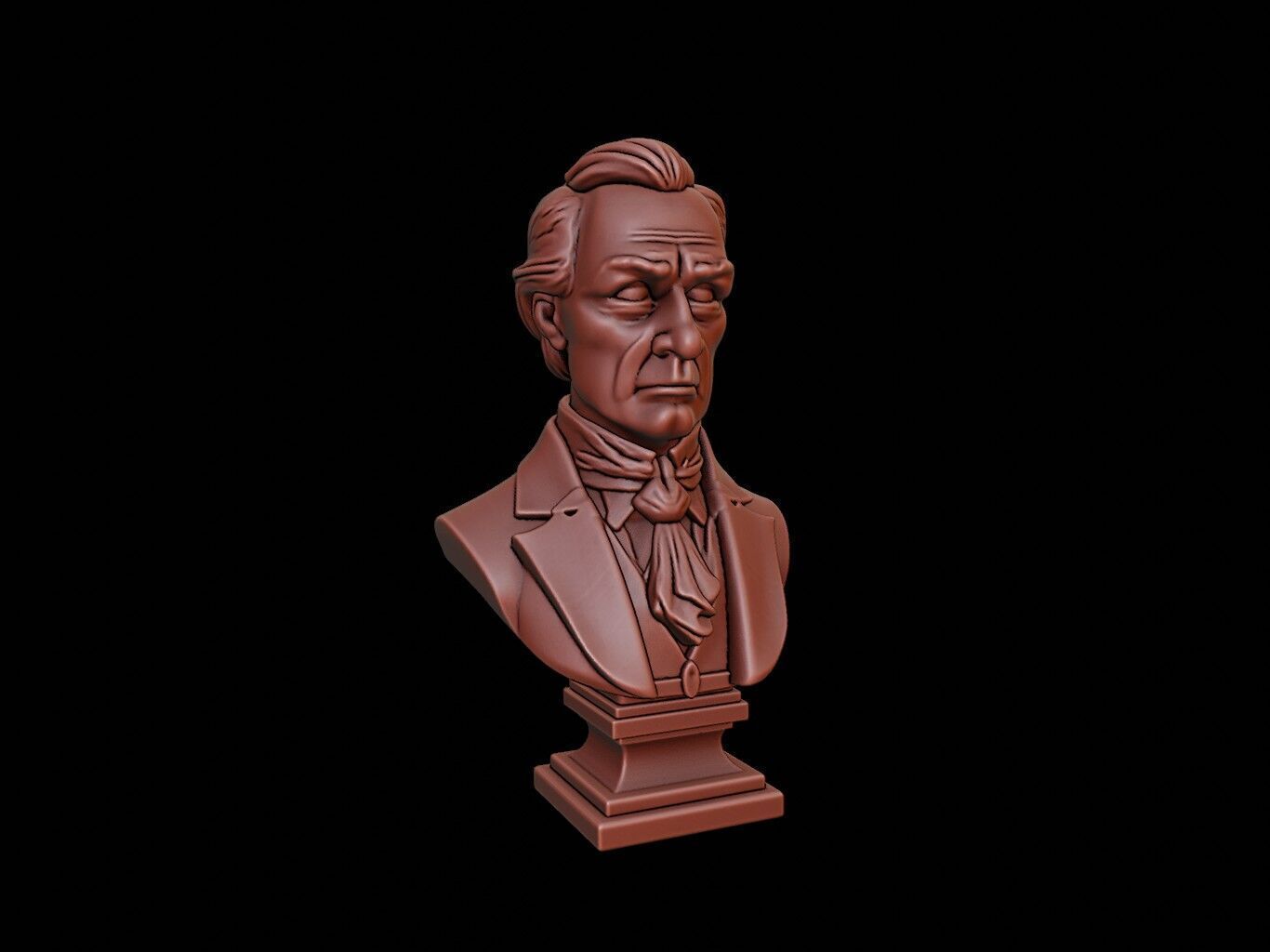 John Tyler Bust 3D print model_1
