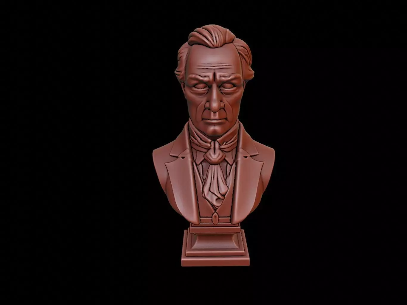 John Tyler Bust 3D print model_0