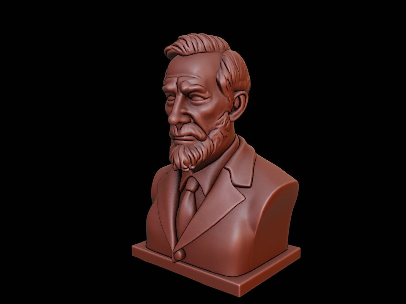 Joseph Thomson Bust 3D print model_2