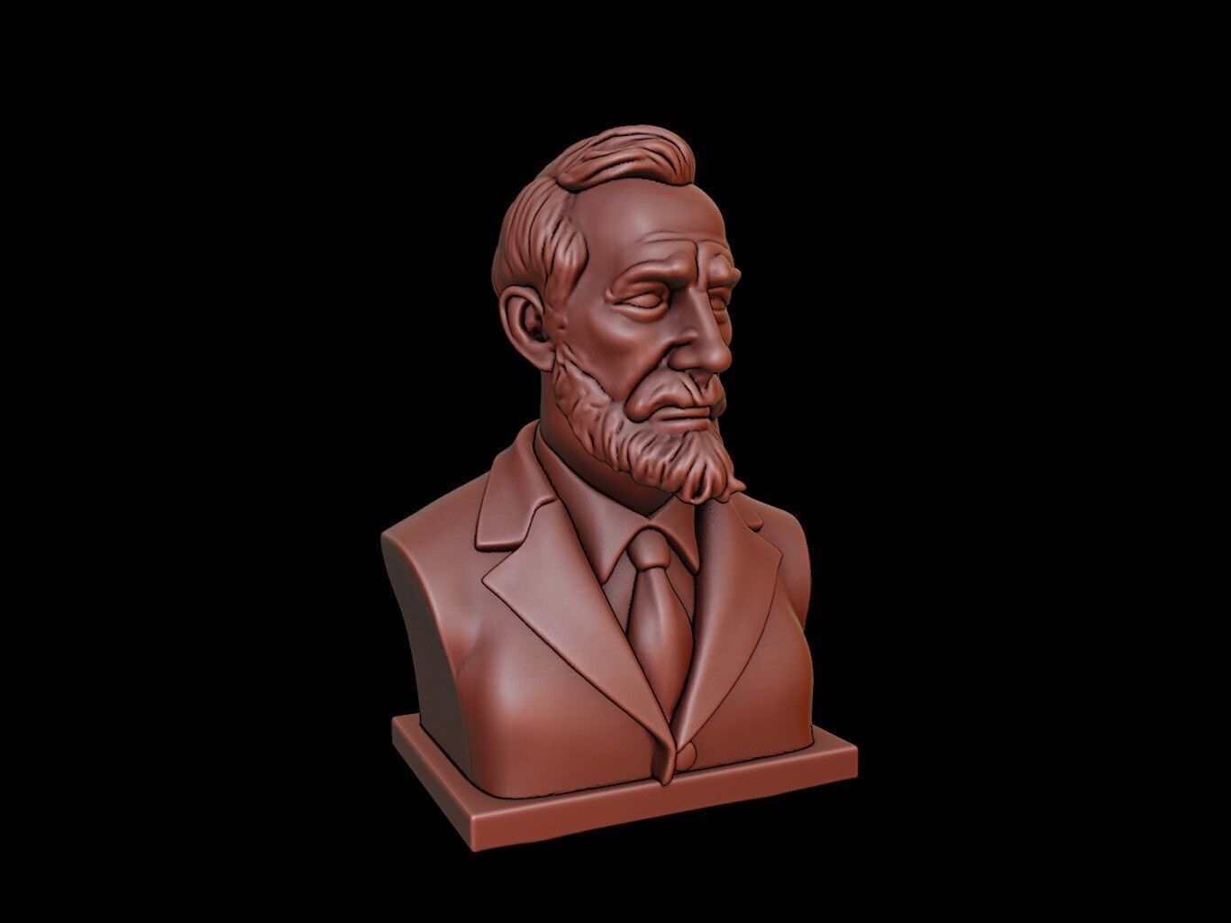 Joseph Thomson Bust 3D print model_1