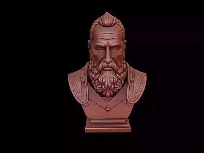 Leif Erikson Bust 3D print model