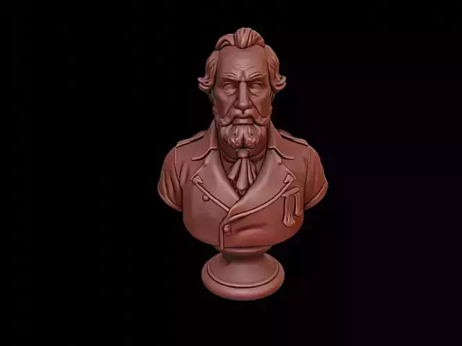 Louis Antoine de Bougainville Bust 3D print model