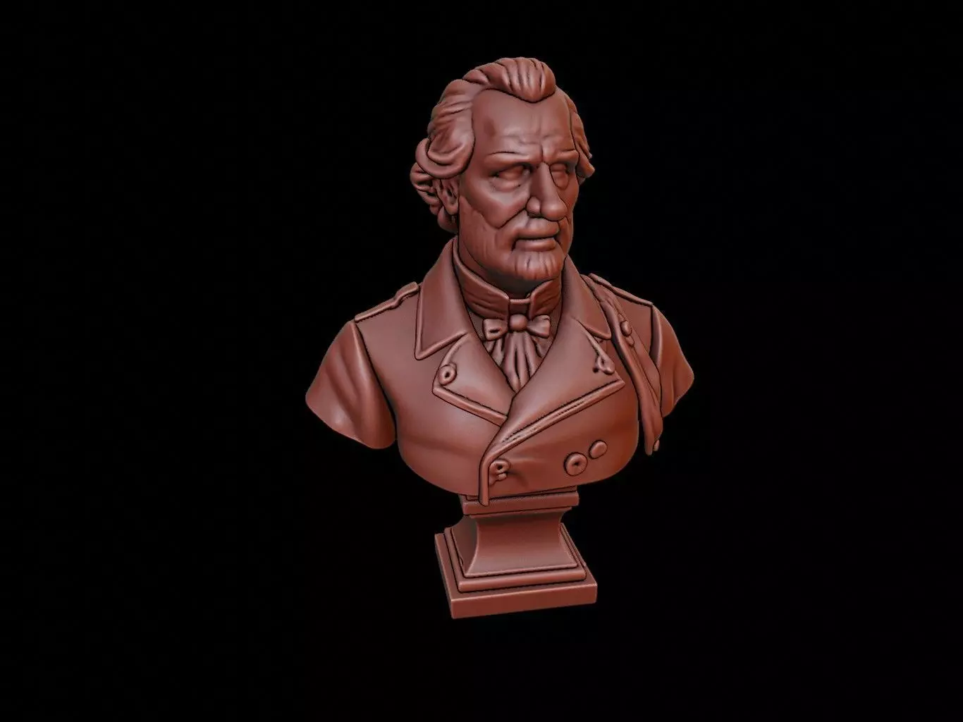 Louis Antoine de Bougainville Bust 3D print model