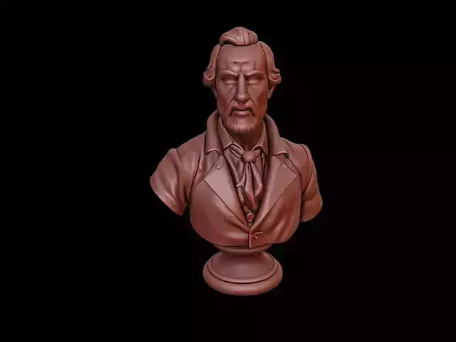 Louis Antoine de Bougainville Bust 3D print model