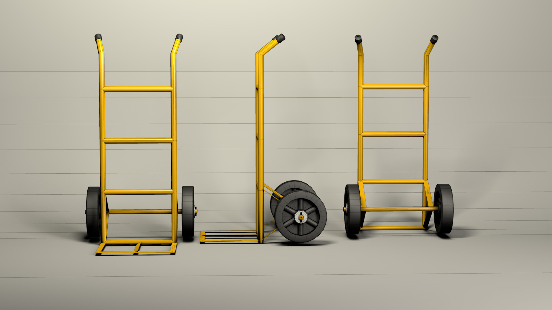 Cargo Cart Duo 3D model_2