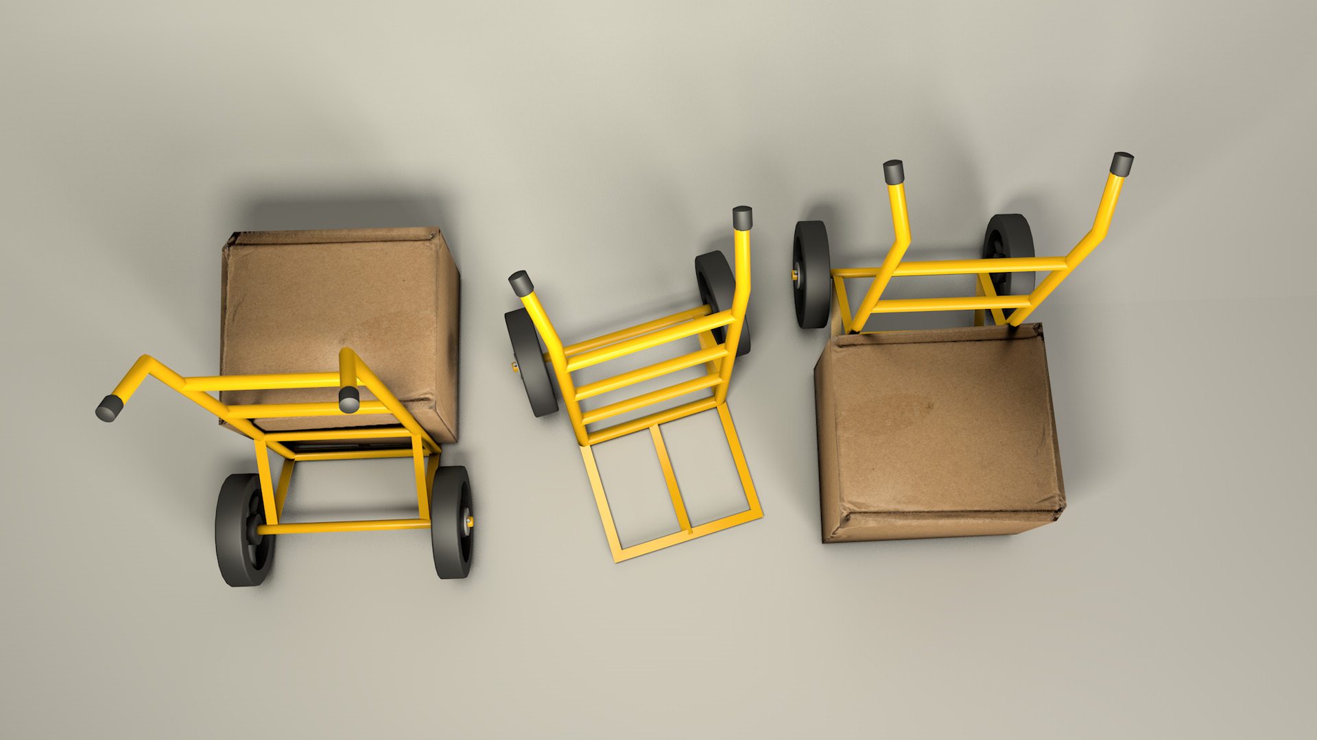 Cargo Cart Duo 3D model_3