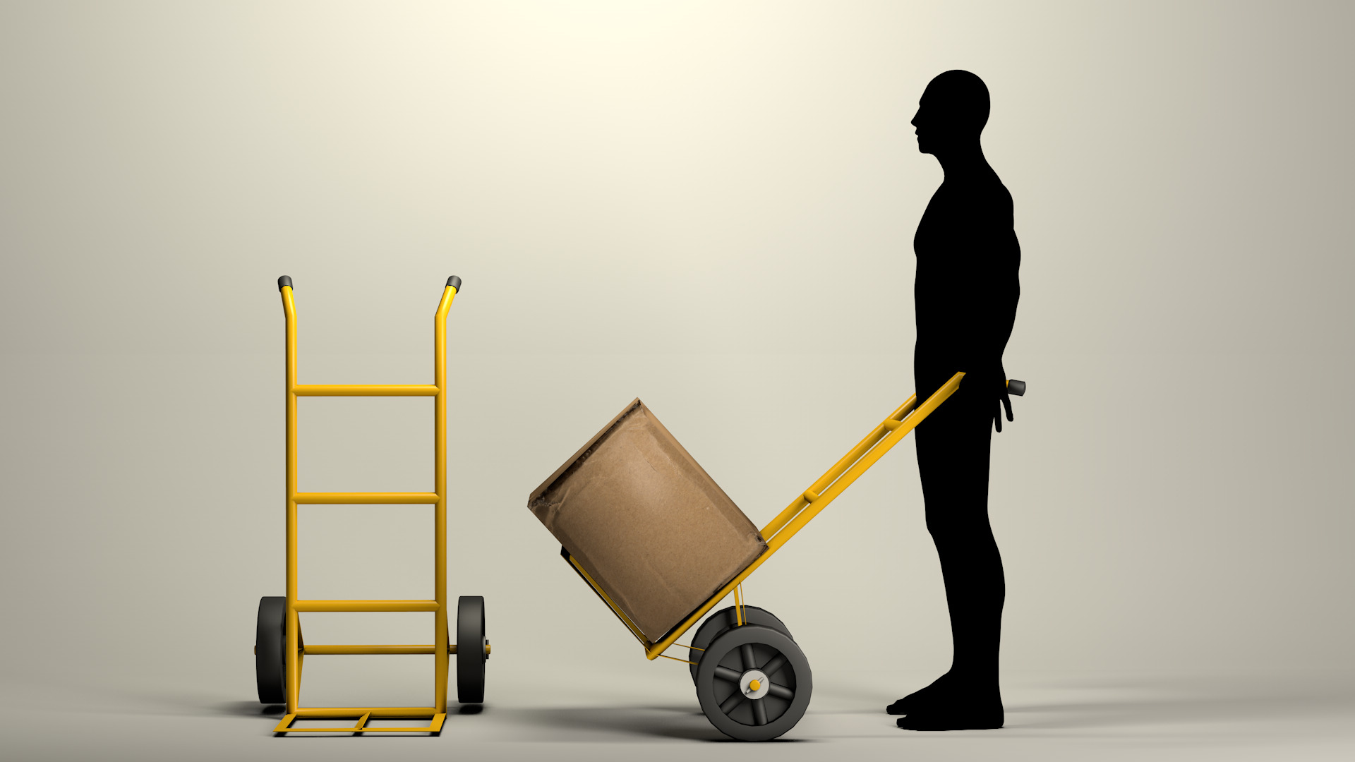 Cargo Cart Duo 3D model_1