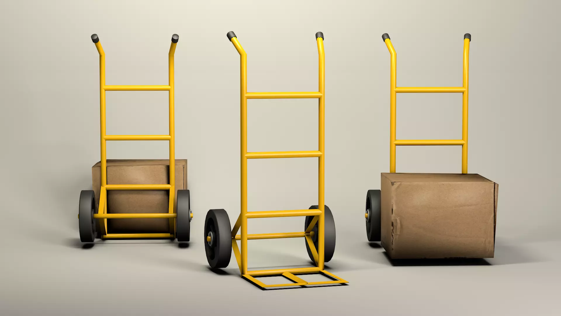 Cargo Cart Duo 3D model_0