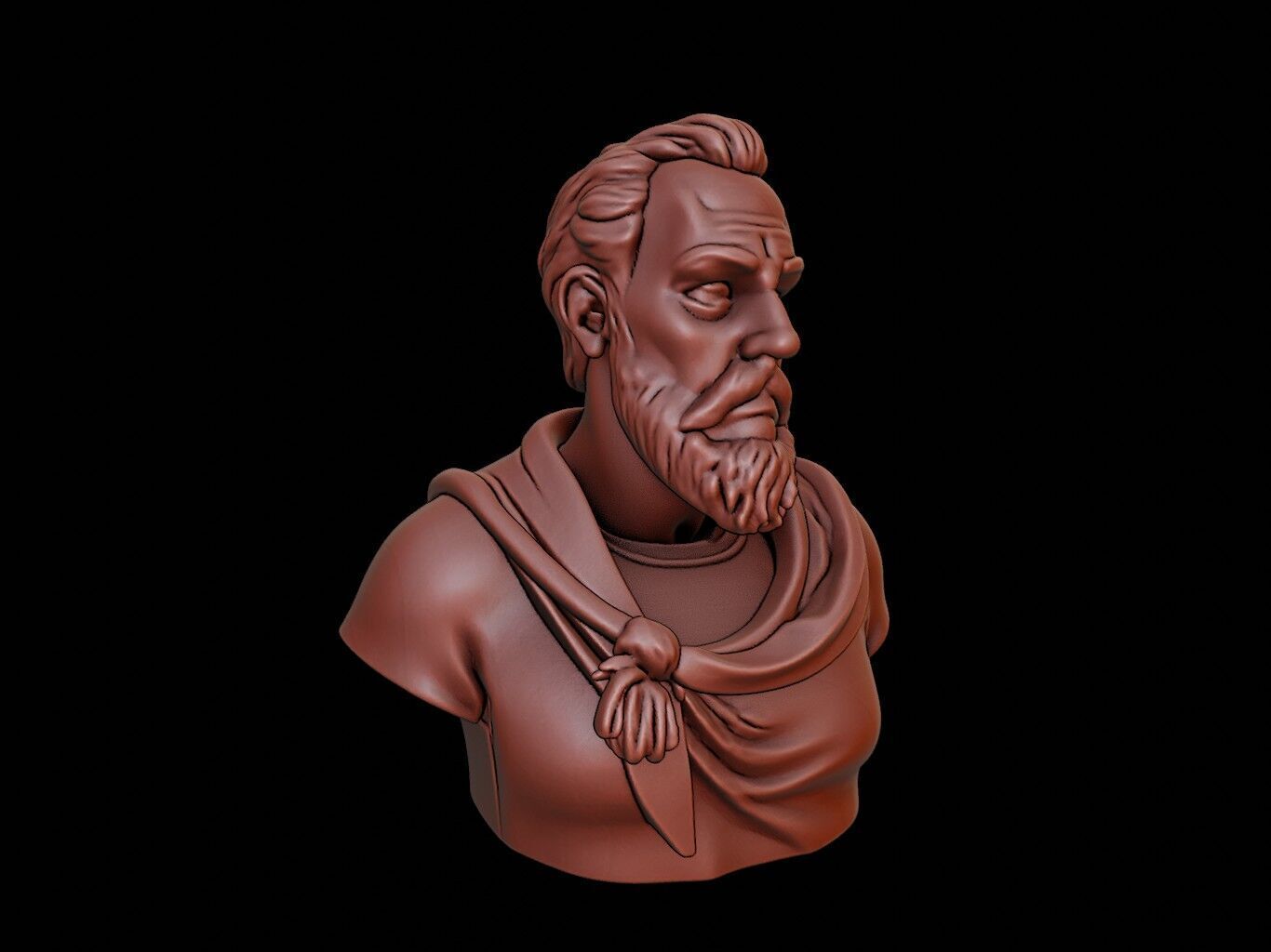 Marco Polo Bust 3D print model_1