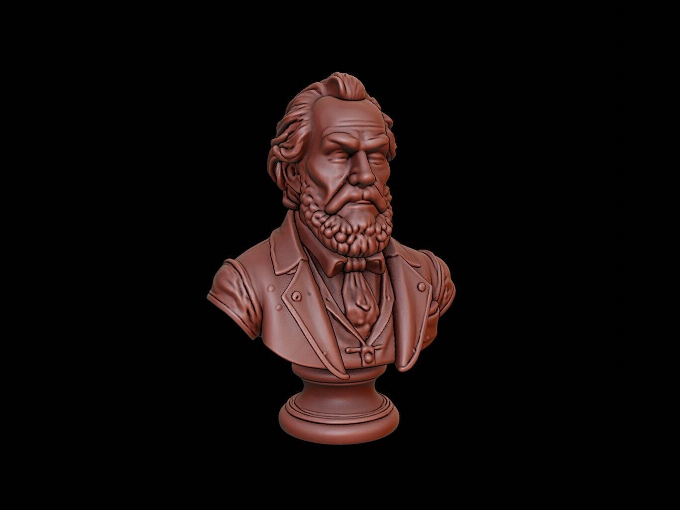 Martin Van Buren Bust 3D print model_1