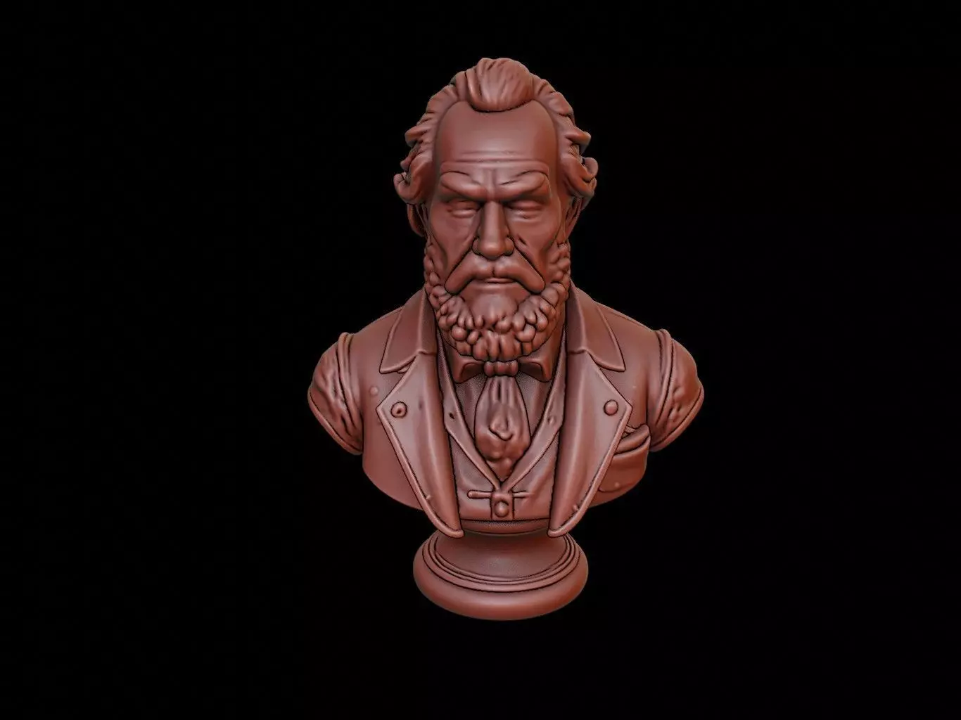 Martin Van Buren Bust 3D print model_0