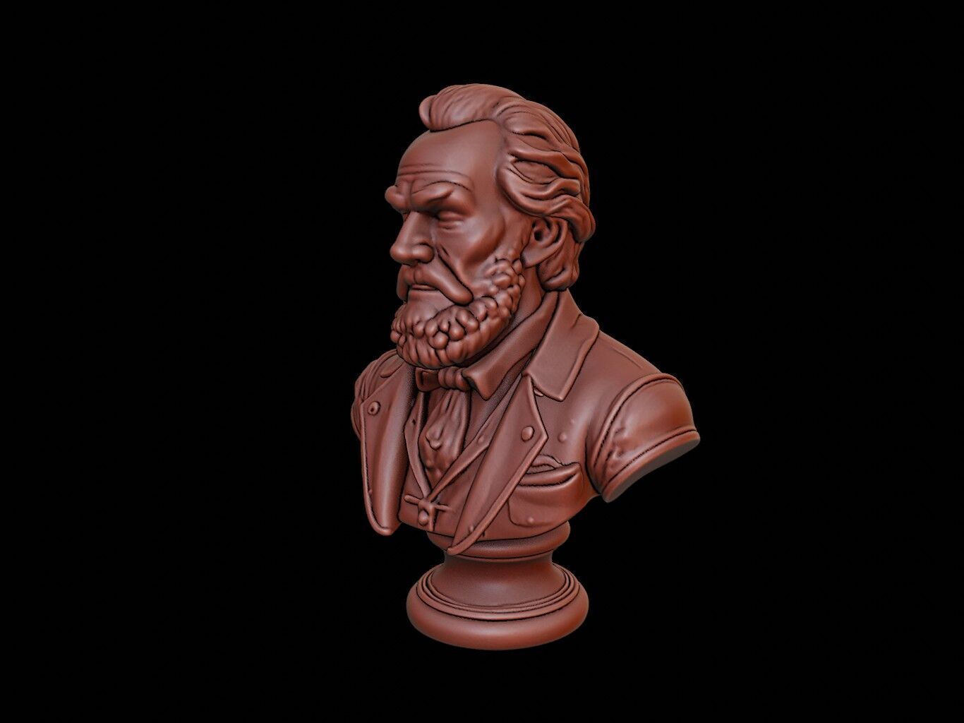 Martin Van Buren Bust 3D print model_2