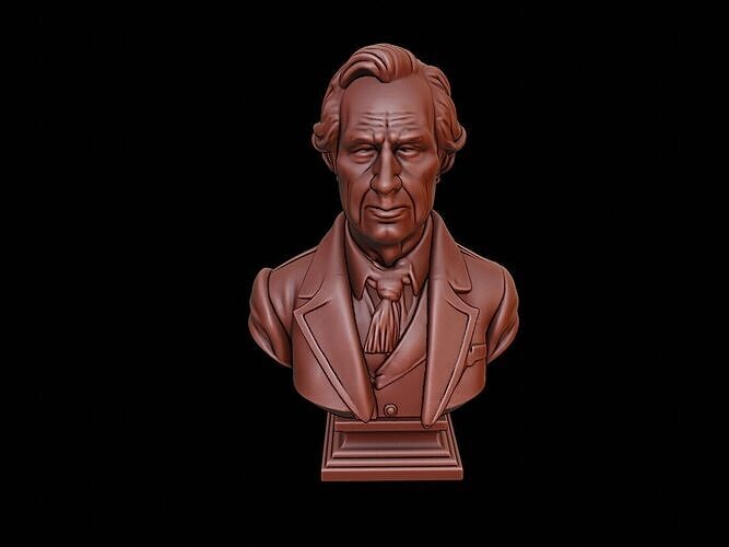 Meriwether Lewis Bust 3D print model