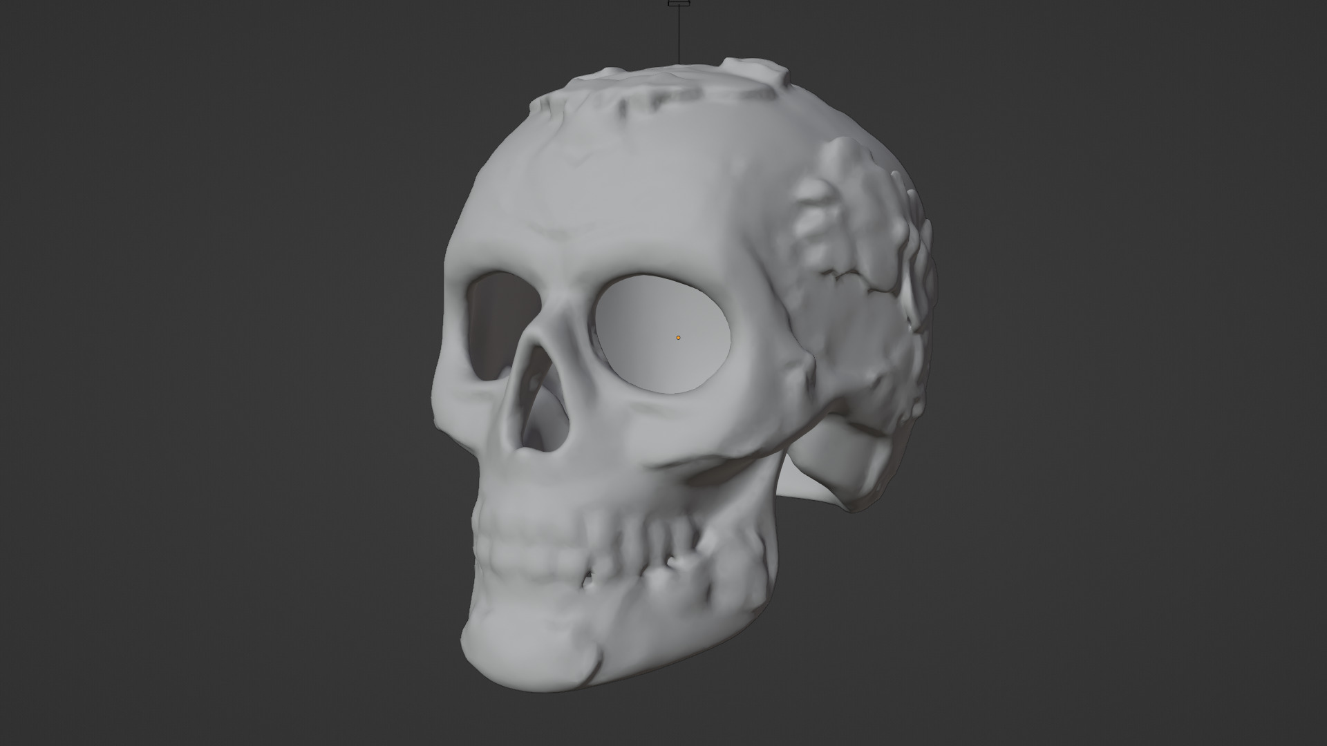 skull Low-poly 3D model_5